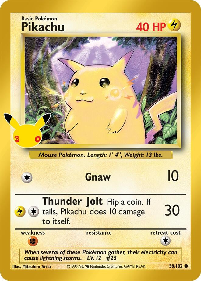 Image for Pikachu (58/102) (30C) - Pokemon