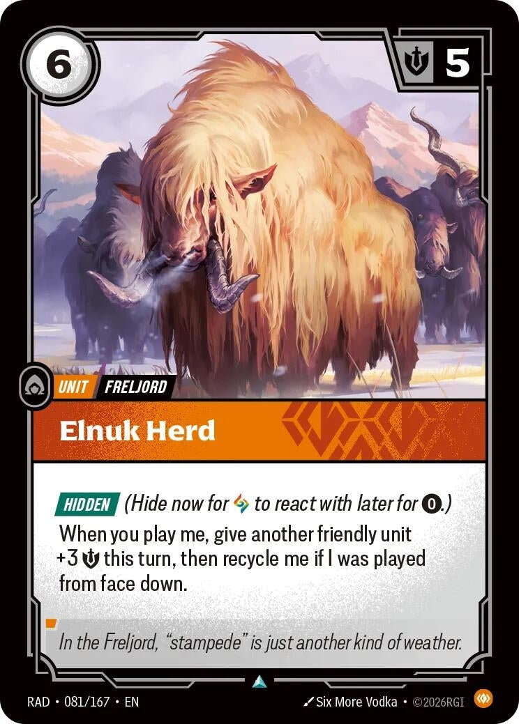Image for Elnuk Herd (081/167) (RAD) - Riftbound: League of Legends Trading Card Game