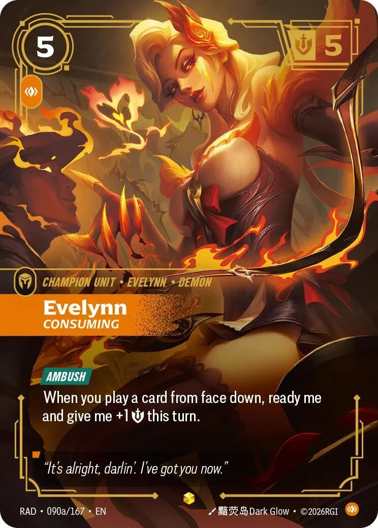 Image for Evelynn, Consuming (Alternate Art) (090a/167) (RAD) - Riftbound: League of Legends Trading Card Game
