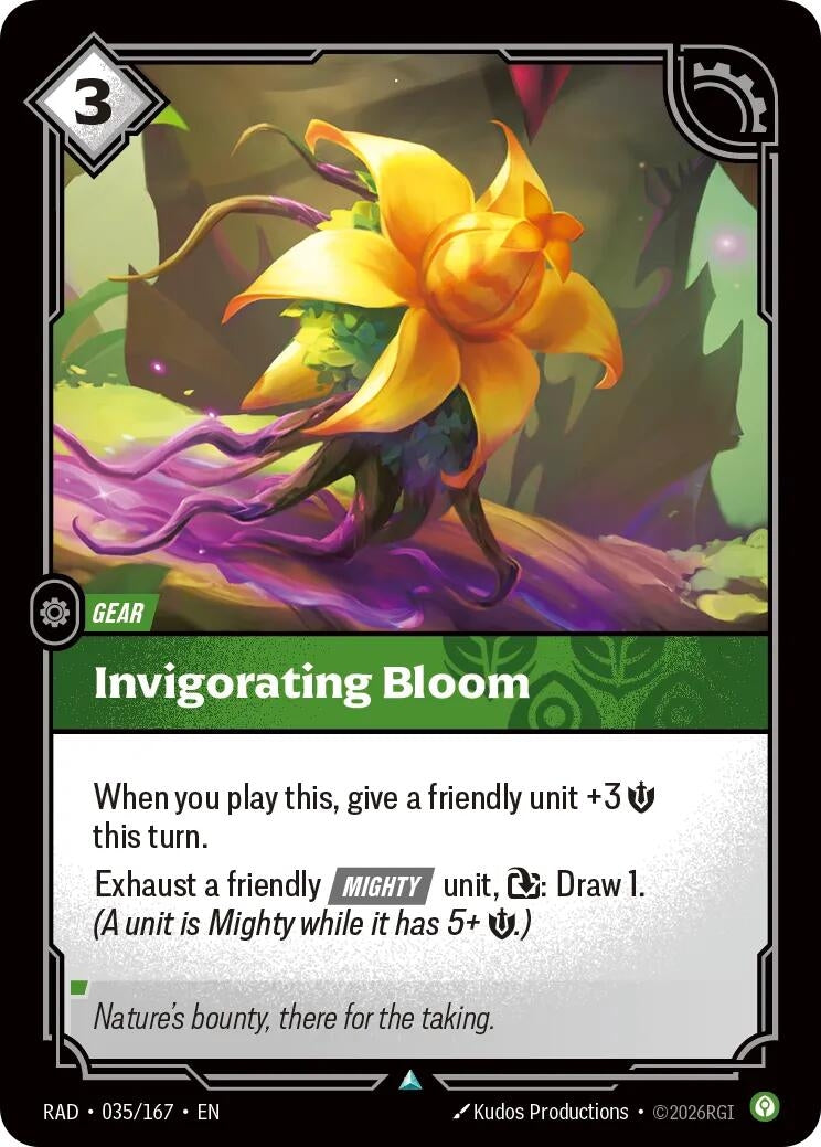 Image for Invigorating Bloom (035/167) (RAD) - Riftbound: League of Legends Trading Card Game