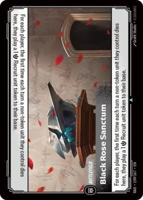 Image for Black Rose Sanctum (159/167) (RAD) - Riftbound: League of Legends Trading Card Game