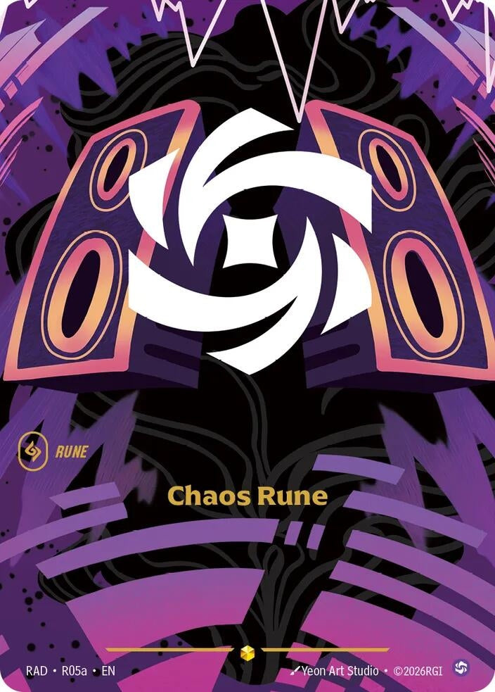 Image for Chaos Rune (R05a) (R05a) (RAD) - Riftbound: League of Legends Trading Card Game