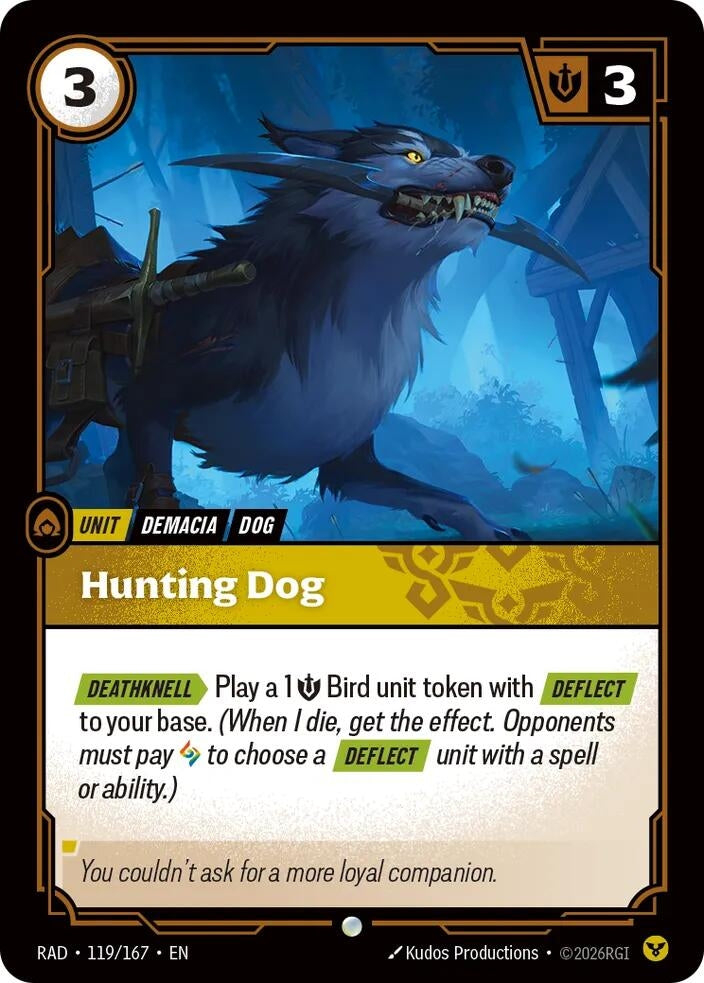 Image for Hunting Dog (119/167) (RAD) - Riftbound: League of Legends Trading Card Game
