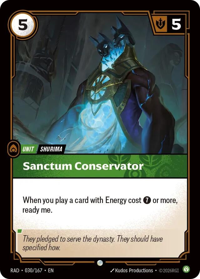 Image for Sanctum Conservator (030/167) (RAD) - Riftbound: League of Legends Trading Card Game