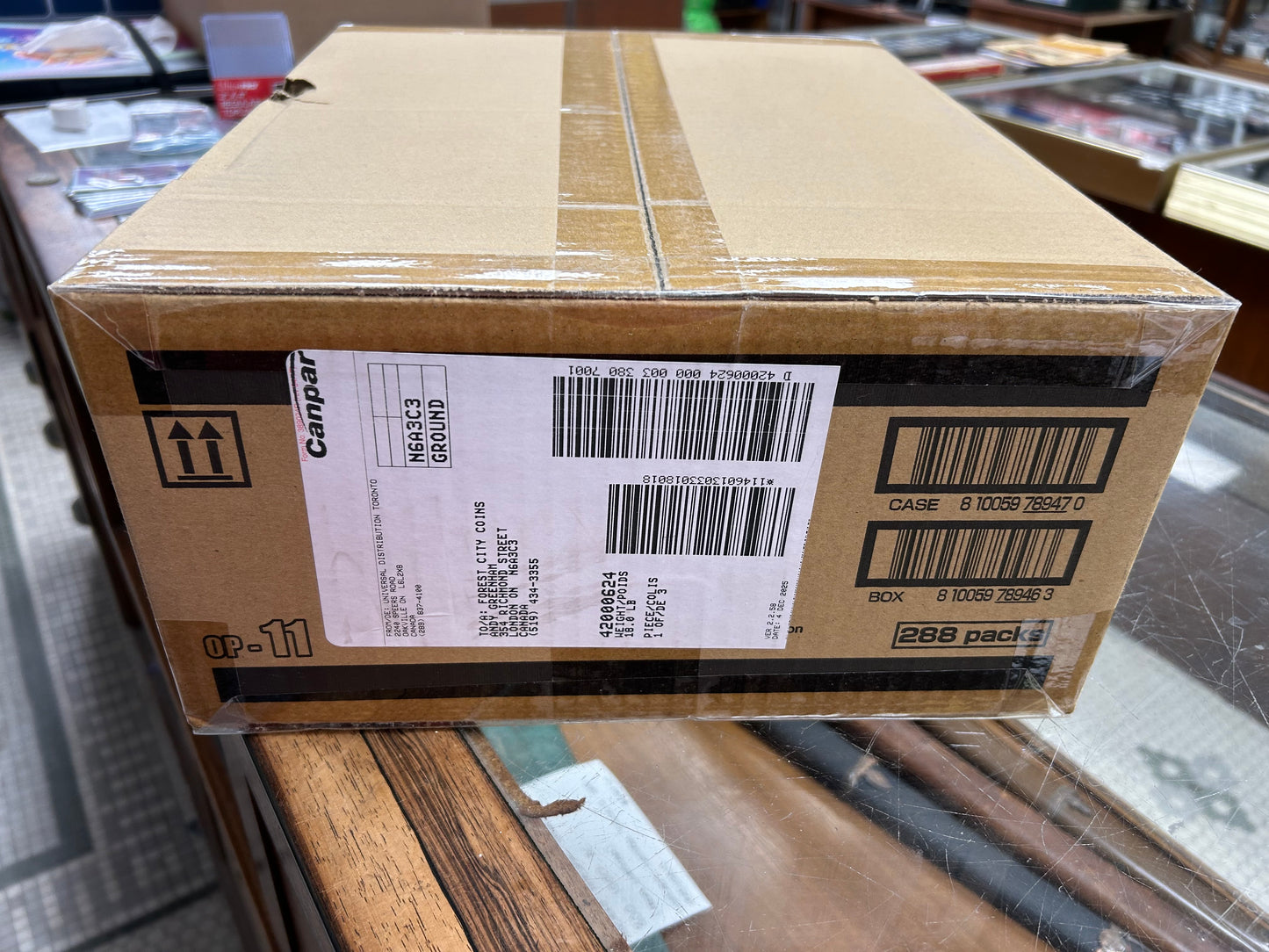 ONE PIECE CG OP-11 A FIST OF DIVINE SPEED  BOOSTER BOX Case (12x Booster Box)