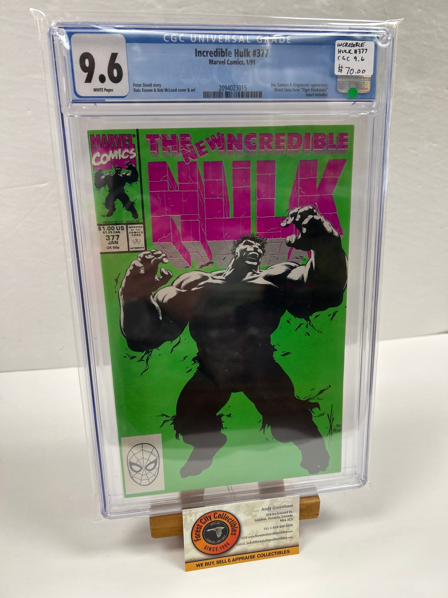 incredible Hulk #377 {CGC 9.6}