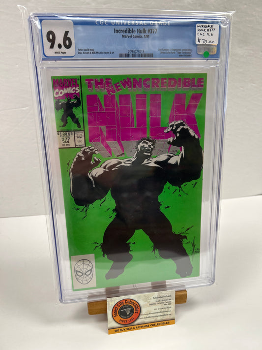 incredible Hulk #377 {CGC 9.6}