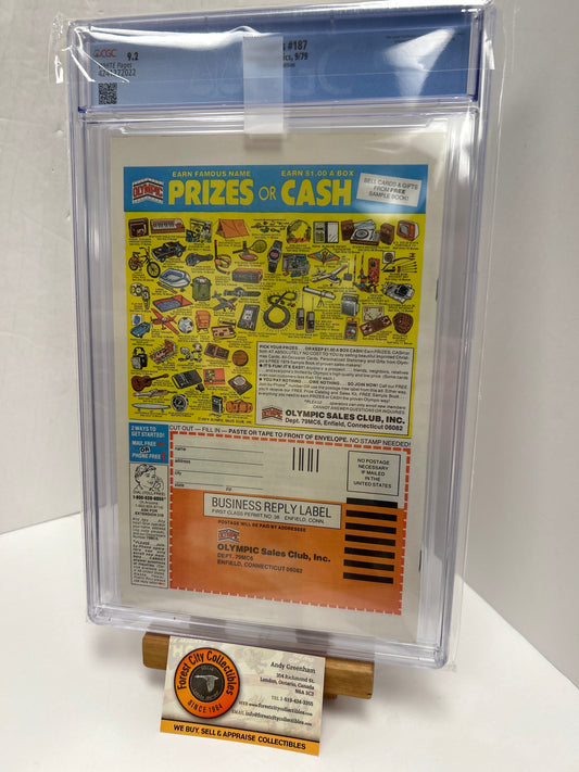 Avengers #187 (White Pages) {CGC 9.2}