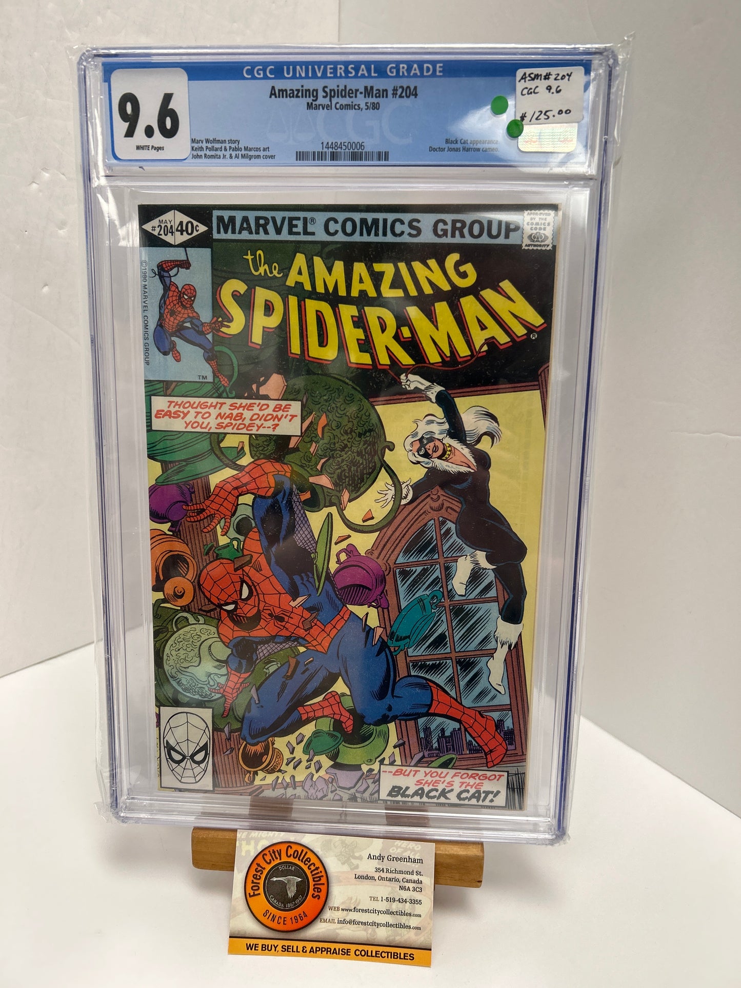 Amazing Spider-man #204 (White Pages) {CGC 9.6}