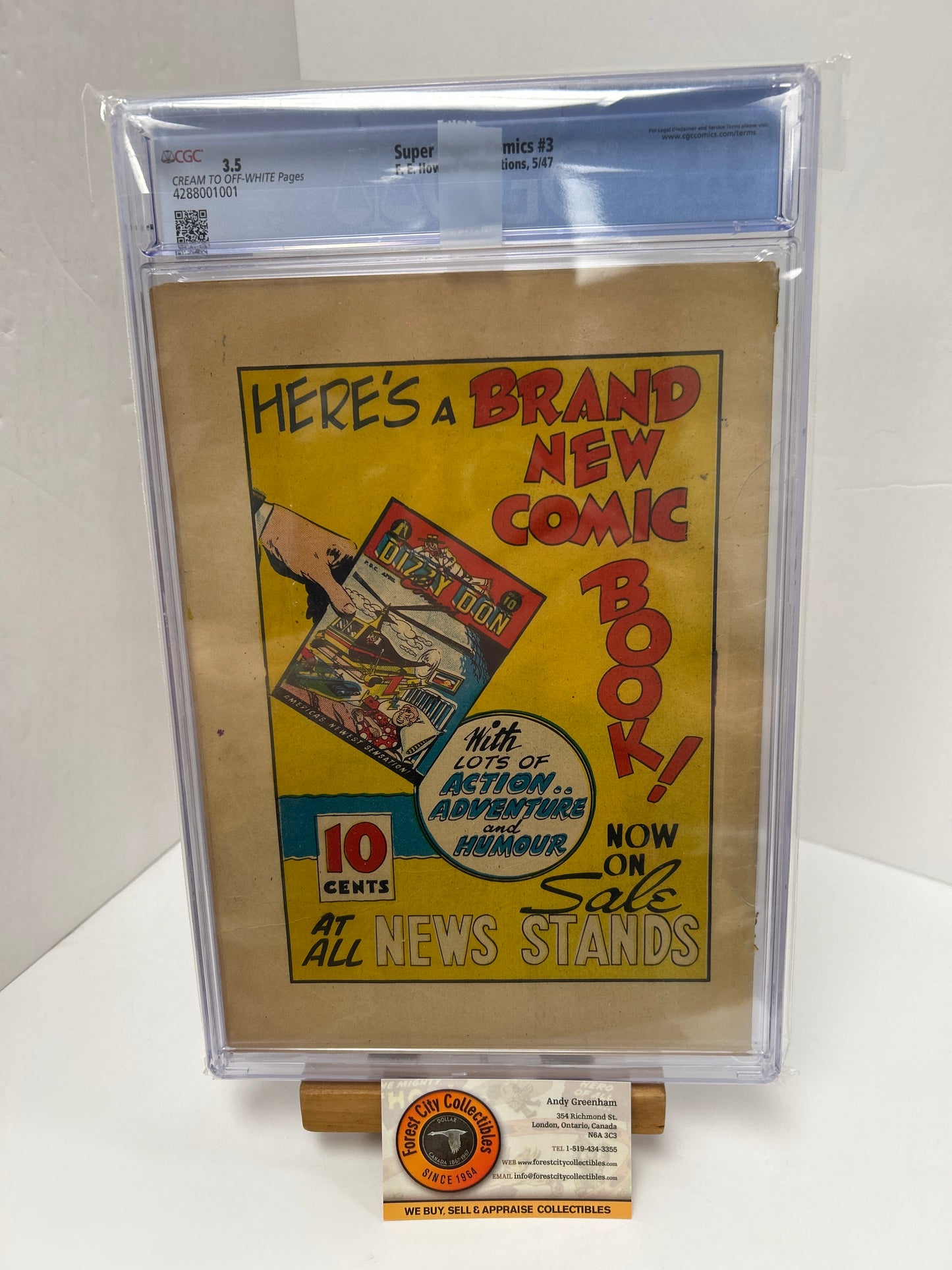 Super Duper Comics #3(Cream To Off-White Pages) {CGC 3.5}