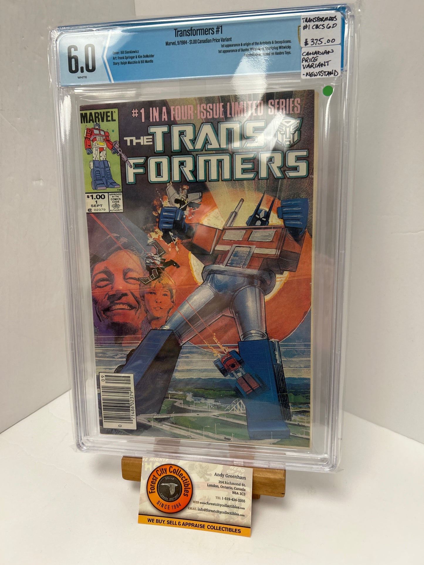 Transformers #1 (White Pages) {CBCS 6.0}