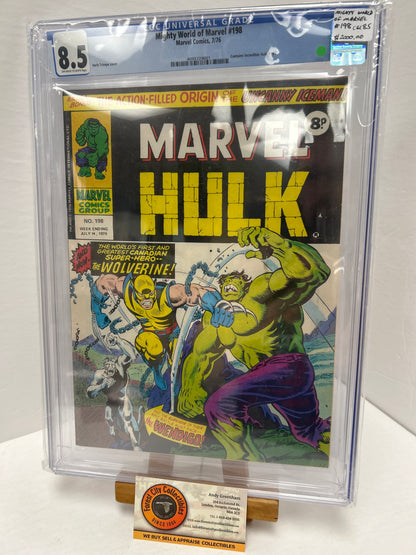 Mighty World of marvel #198 (OFF-White to White Pages) {CGC 8.5}