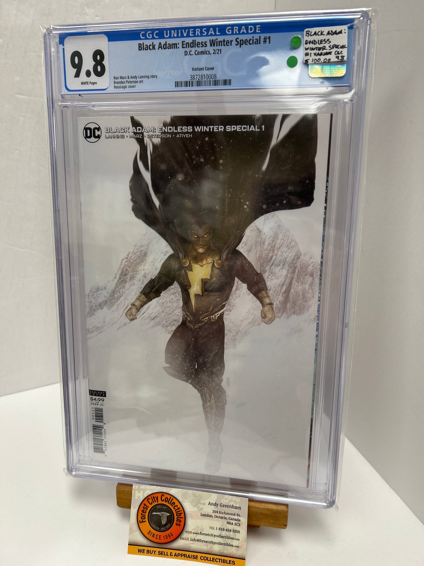 Black Adam: Endless Winter Special #1(White Pages) {CGC 9.8}