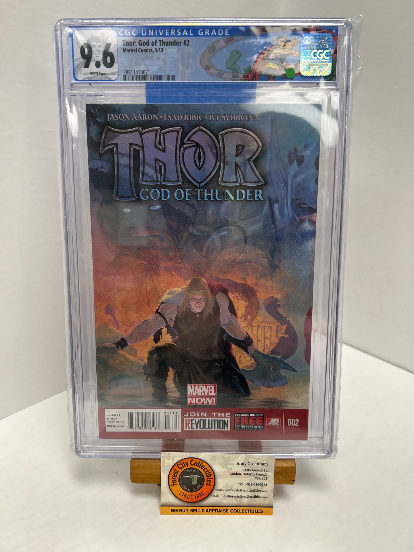 Thor God of Thunder #2 (White Pages) {CGC 9.6}