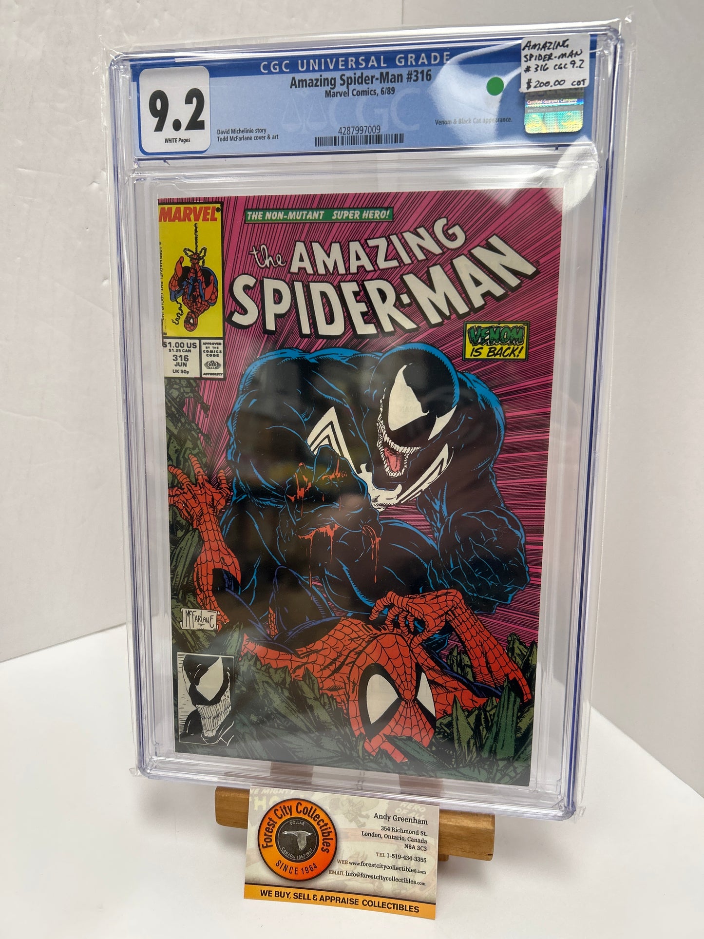 Amazing Spider-man #316 (White Pages) {CGC 9.2}