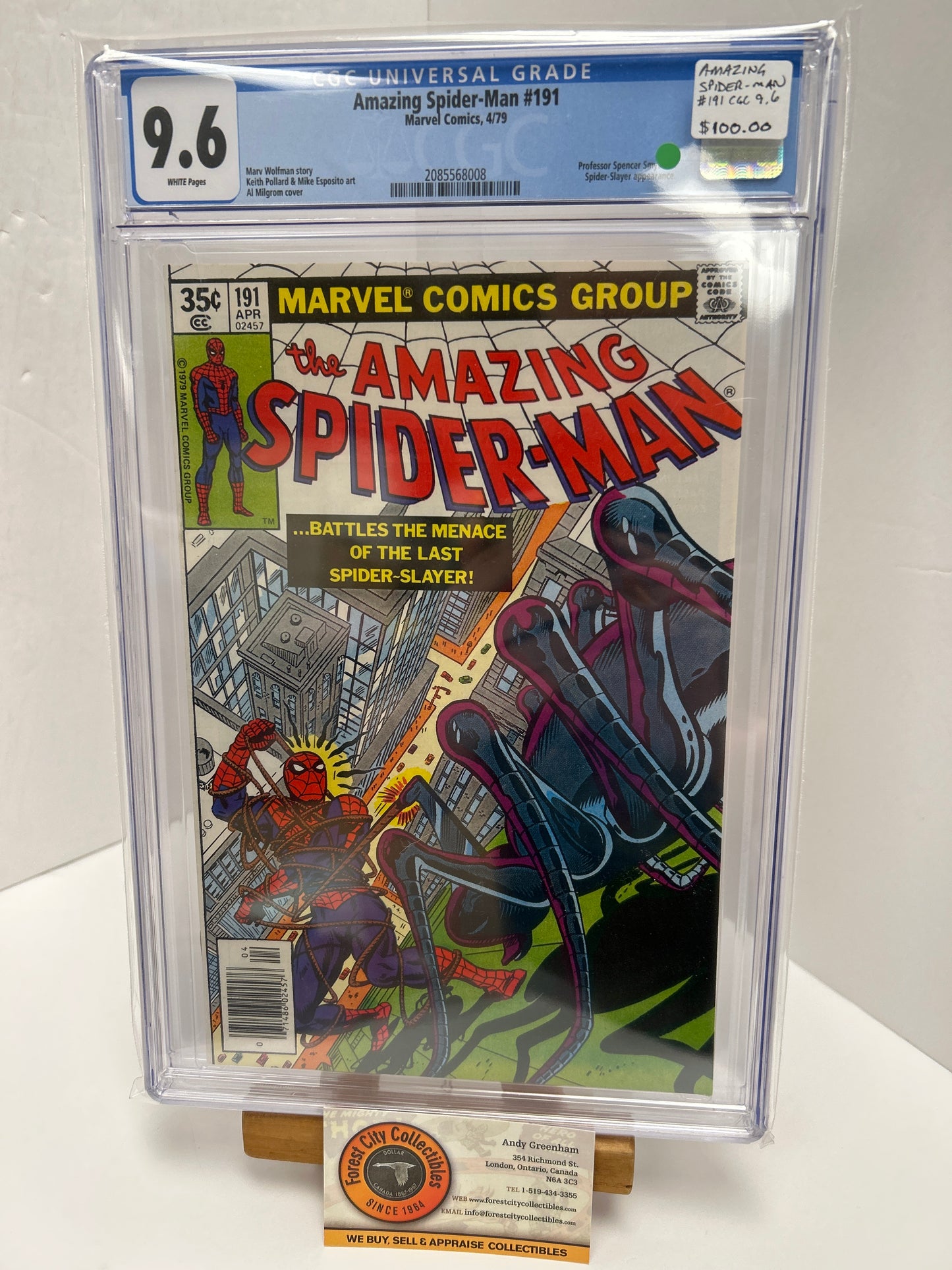 Amazing Spider-man #191 (White Pages) {CGC 9.6}