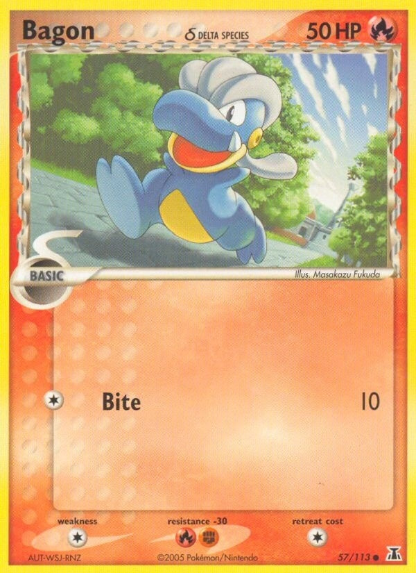Image for Bagon - 057/113 (Delta Species) (57/113) (DS) - Pokemon
