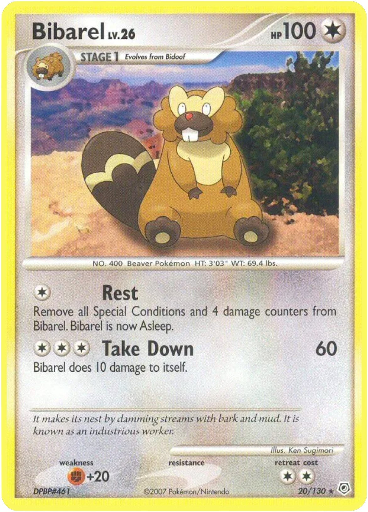 Image for Bibarel (20/130) (DP) - Pokemon