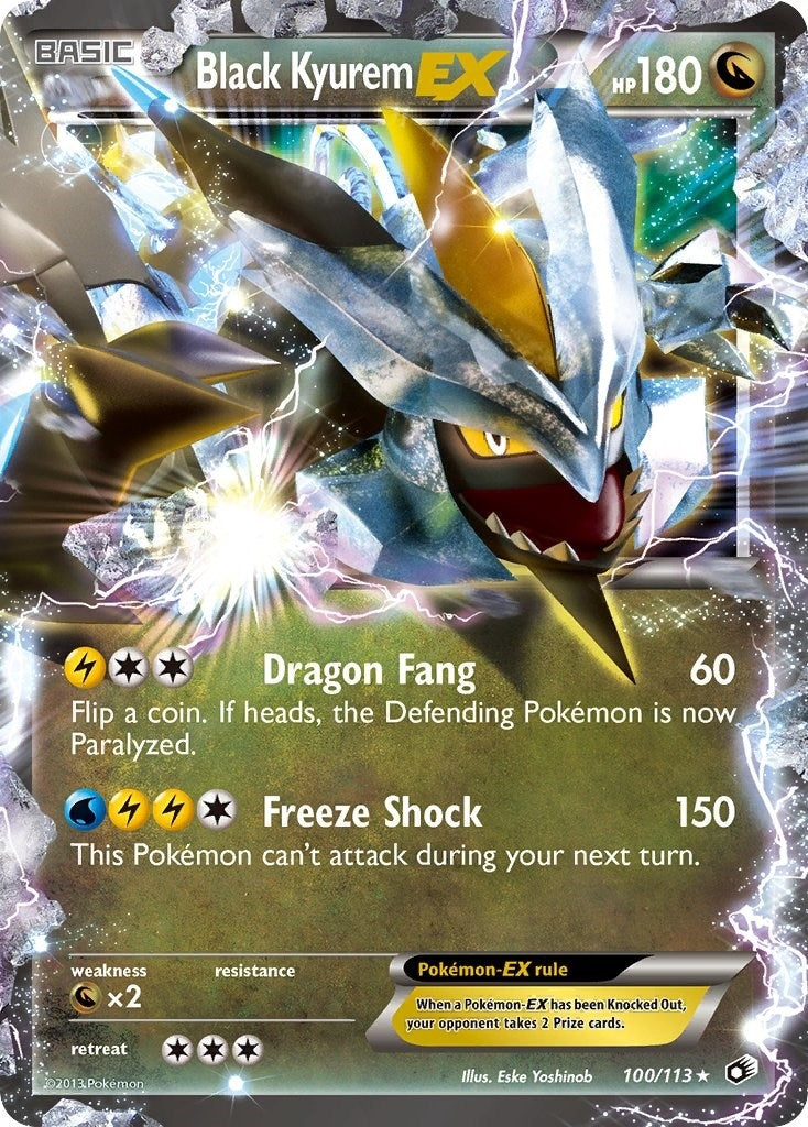 Image for Black Kyurem EX (100/113) (LTR) - Pokemon