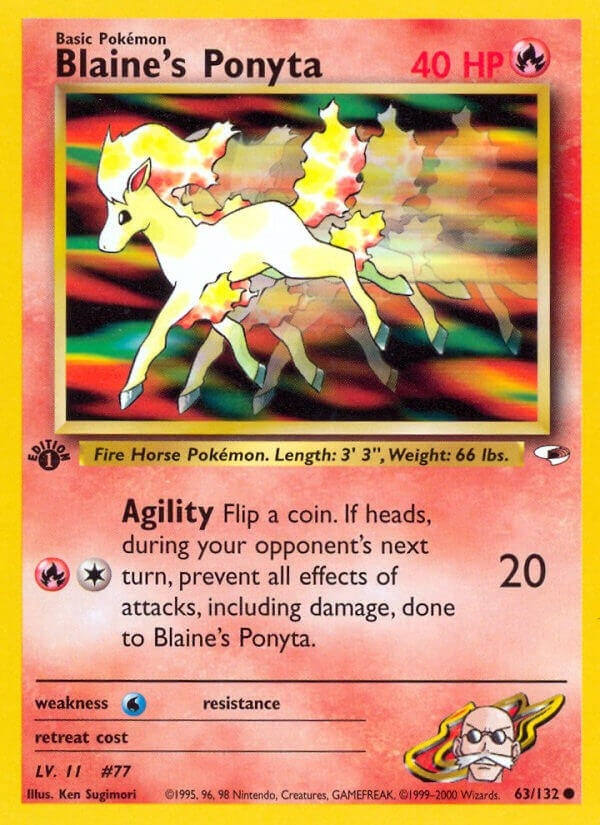 Image for Blaine's Ponyta (063/132) (G1) - Pokemon