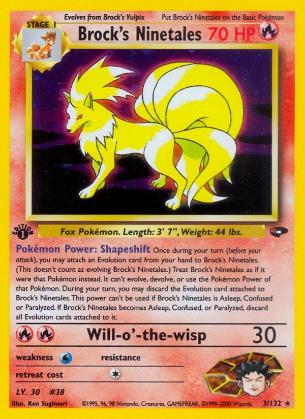 Image for Brock's Ninetales (003/132) (G2) - Pokemon