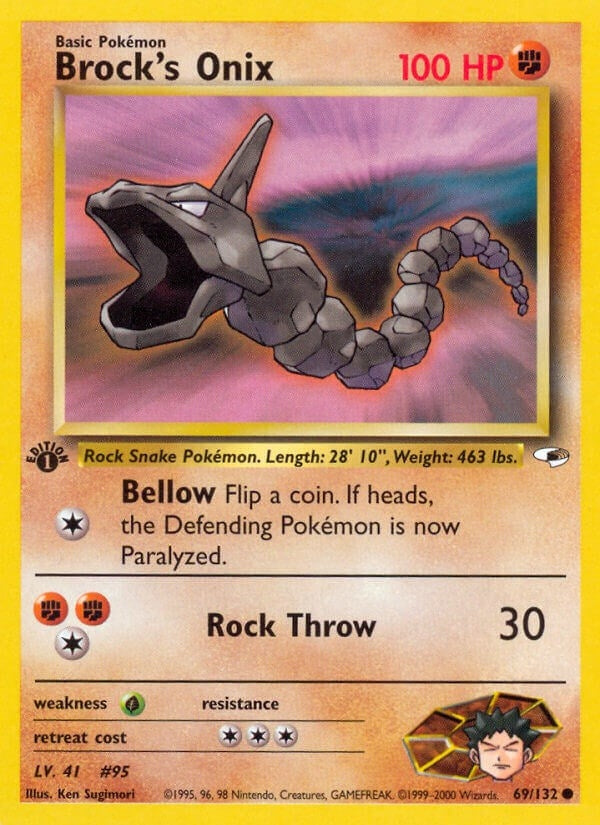 Image for Brock's Onix (69) (069/132) (G1) - Pokemon
