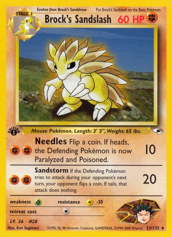 Image for Brock's Sandslash (023/132) (G1) - Pokemon