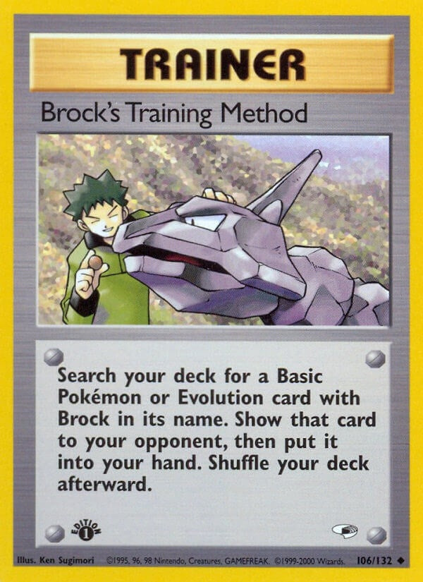 Image for Brock's Training Method (106/132) (G1) - Pokemon