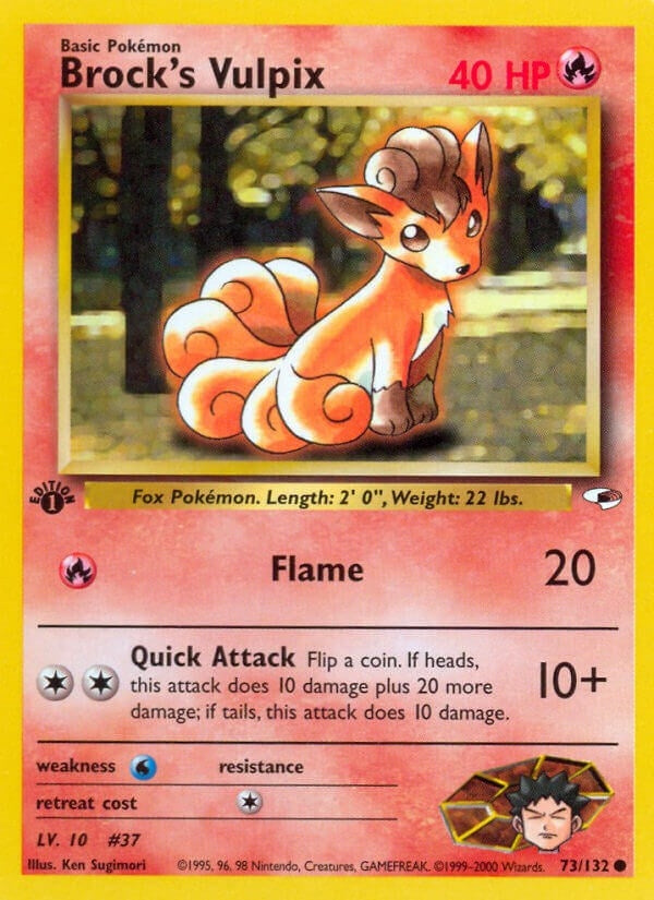 Image for Brock's Vulpix (073/132) (G1) - Pokemon