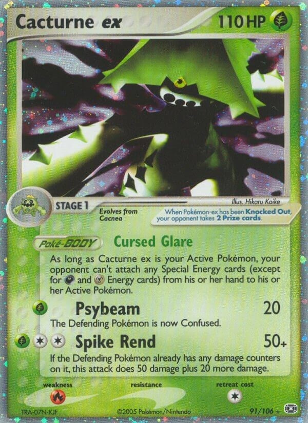 Image for Cacturne ex (91/106) (EM) - Pokemon