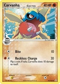 Image for Carvanha (Delta Species) (61/110) (HP) - Pokemon