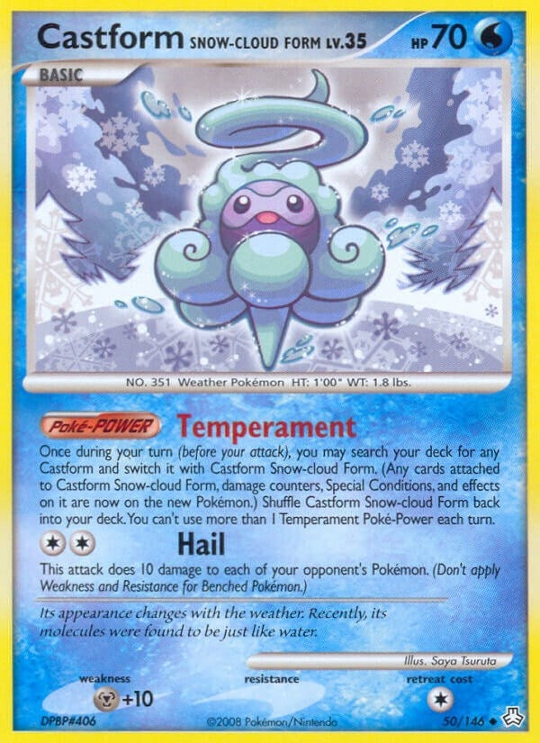 Image for Castform Snow-Cloud Form (50/146) (LA) - Pokemon