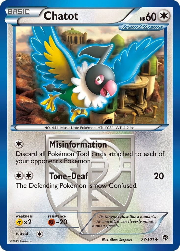 Image for Chatot (Team Plasma) (77/101) (PLB) - Pokemon