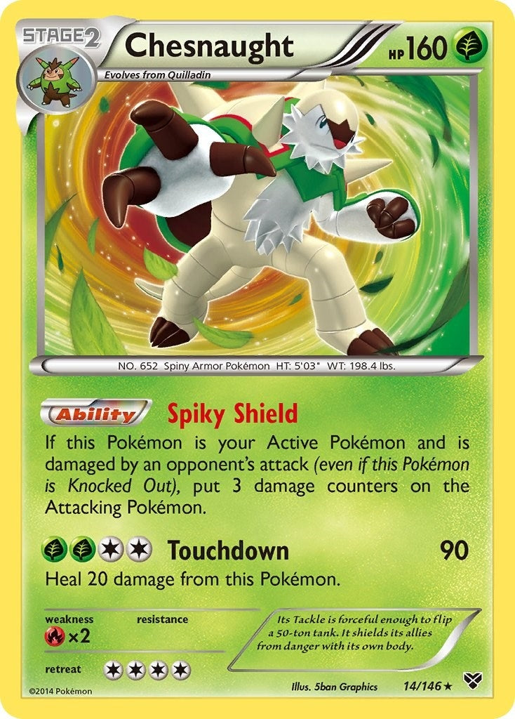 Image for Chesnaught (14/146) (XY) - Pokemon
