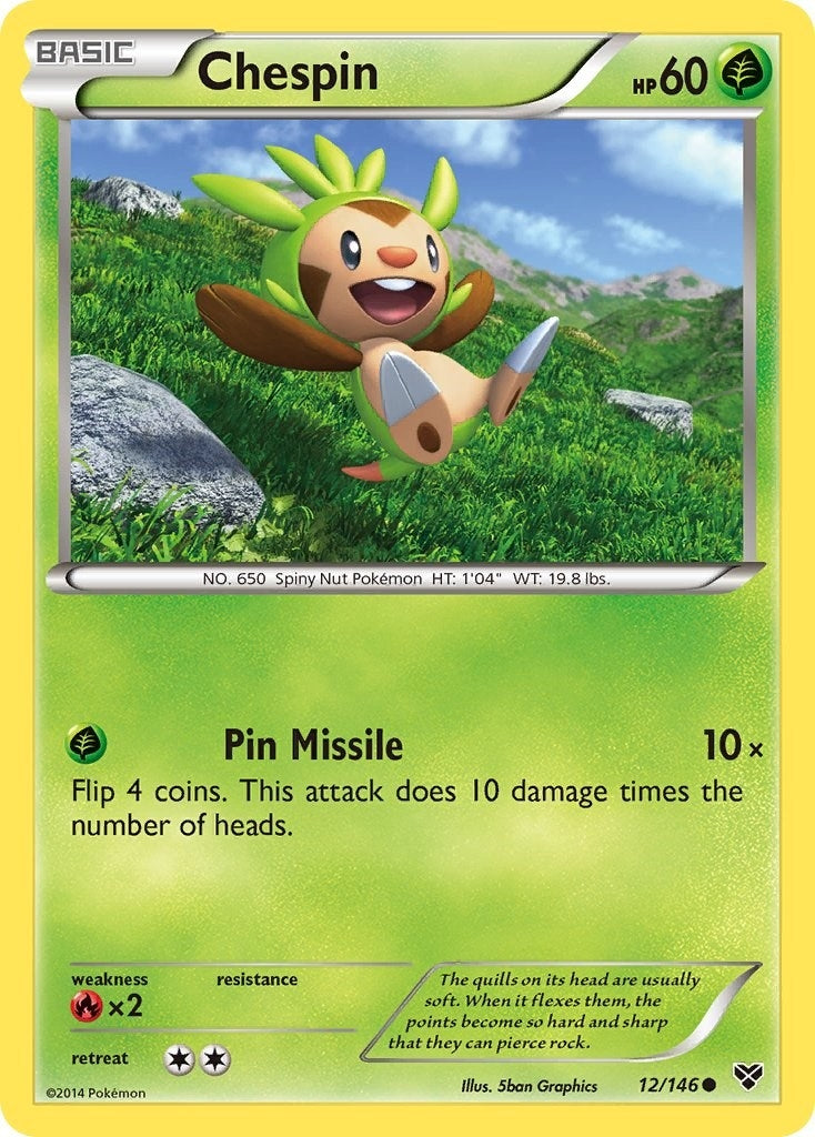 Image for Chespin (12/146) (XY) - Pokemon