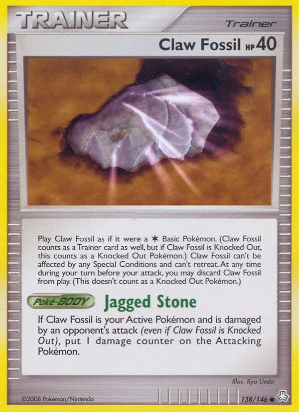 Image for Claw Fossil (138/146) (LA) - Pokemon
