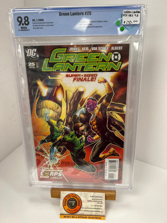 Green Lantern #25 (White Pages) {CBCS 9.8}