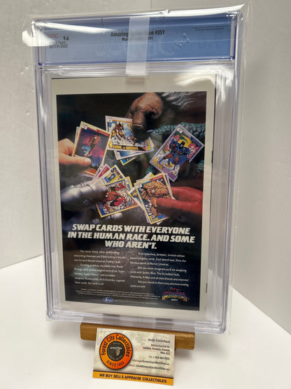 Amazing Spider-man #351 (White Pages) {CGC 9.6}