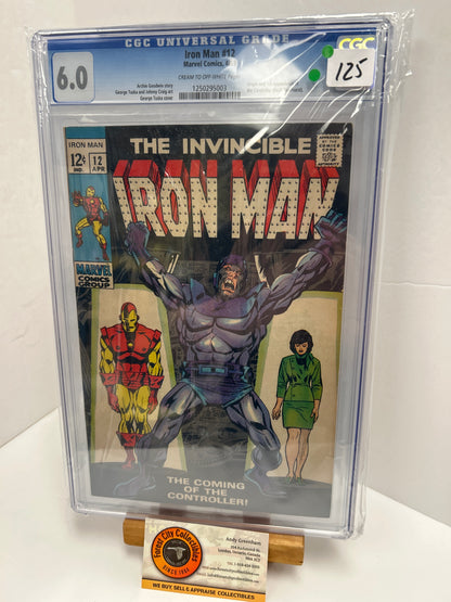 Iron Man #12 (Cream - OFF-White Pages) {CGC 6.0}