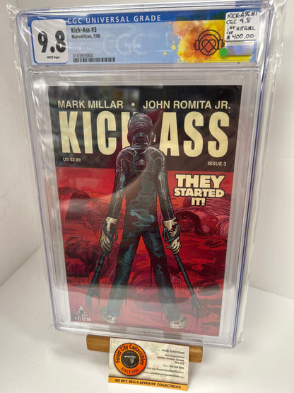 Kick-Ass #3 (White Pages) {CGC 9.8}