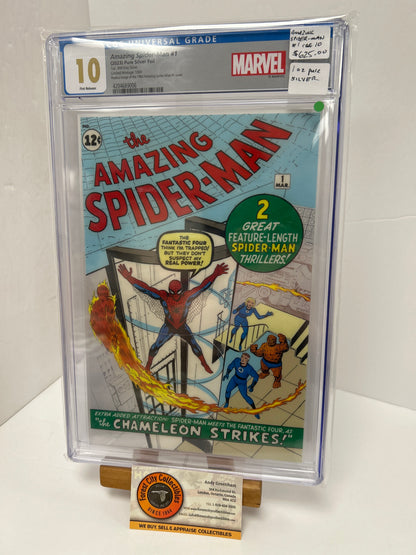 Amazing Spider-Man #1 (2023)  Pure Silver Foil  - 1oz .999 Silver {CGC 10}