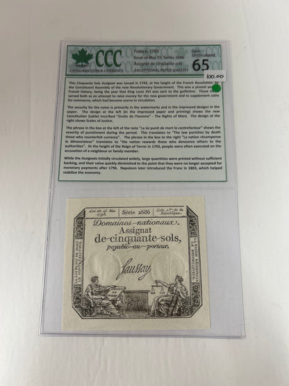 France {1793} Gem Uncirculated 65