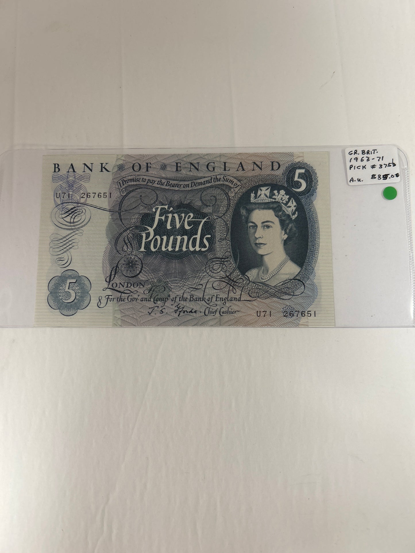 Great Britian {1963-71} Pick# 375b AU