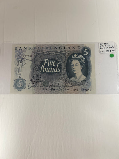 Great Britian {1963-71} Pick# 375b AU