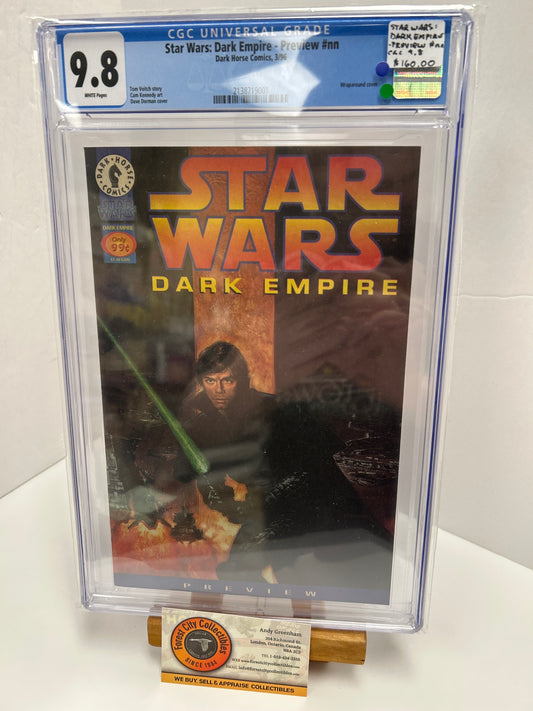 Star Wars: Dark Empire - Preview #nn (White Pages) {CGC 9.8}
