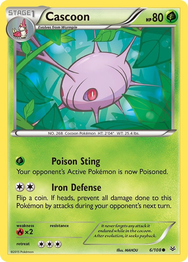 Image for Cascoon (6/108) (ROS) - Pokemon