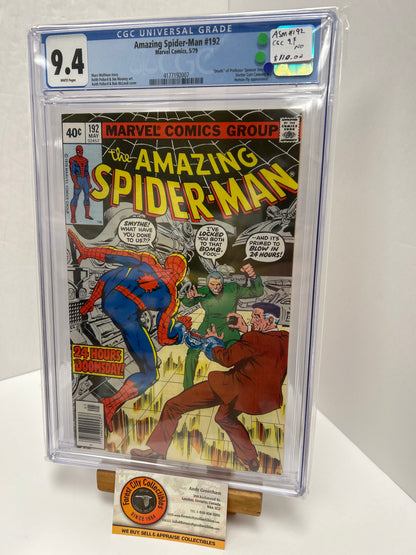 Amazing Spider-man #192 (White Pages) {CGC 9.4}