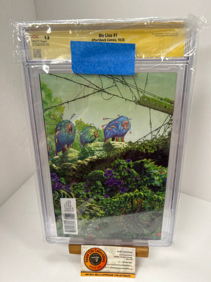 We live #1 (White Pages) {CGC 9.8} Signed by Inaki Miranda