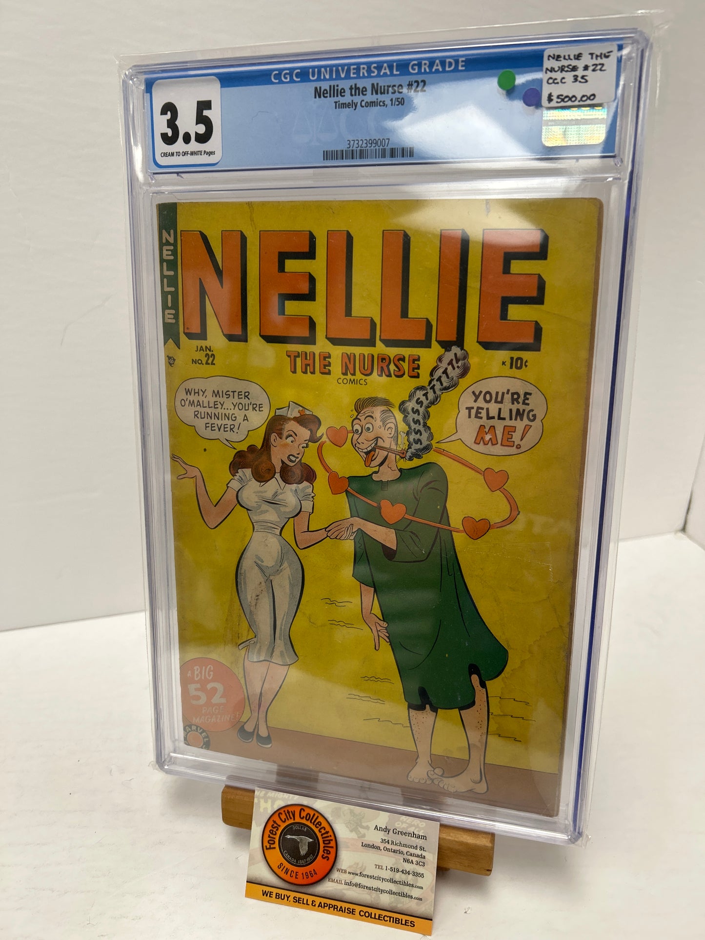 Nellie the Nurse #22 (Cream to Off-White Pages) {CGC 3.5}
