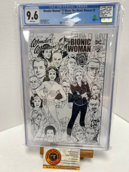 Wonder Woman '77 meets the Bionic Woman #2 (White Pages) {CGC 9.6}